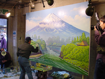 銭湯の富士・背景画